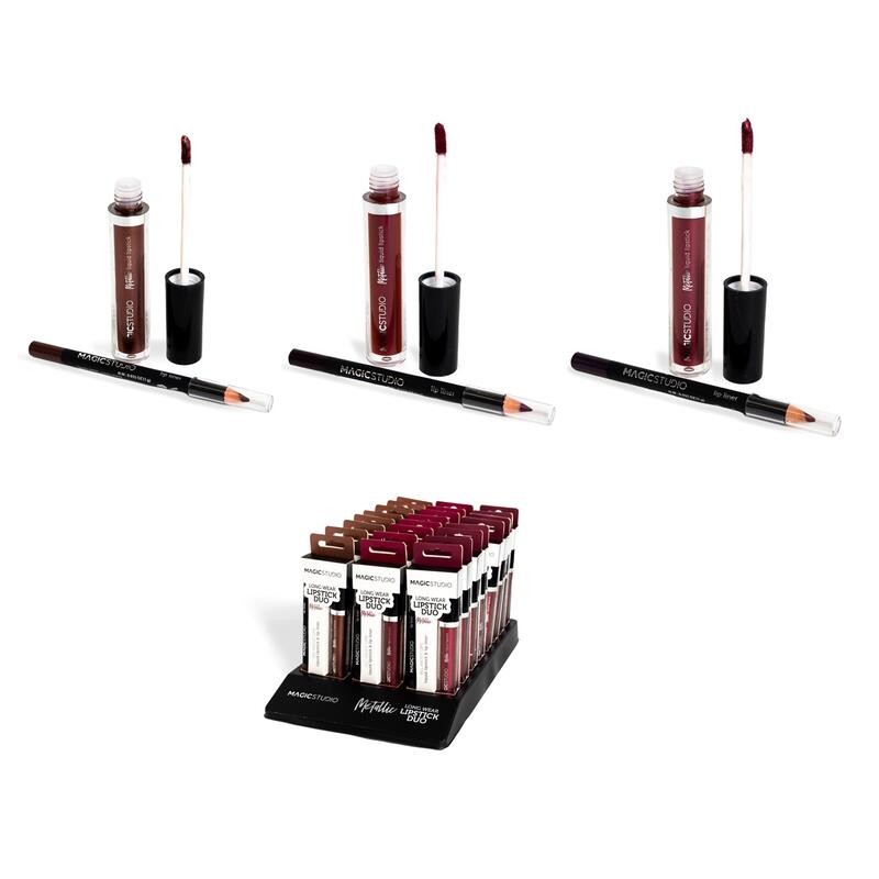 Brillo de labios y delineador metálico magic studio-MS-60721-MAGIC STUDIO