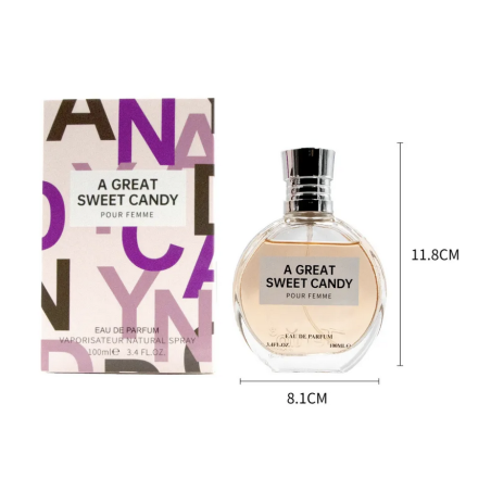 TE-X1001-45-tertio-Agua de perfume con vaporizador para mujer A Great Sweet Candy N45 100 Ml