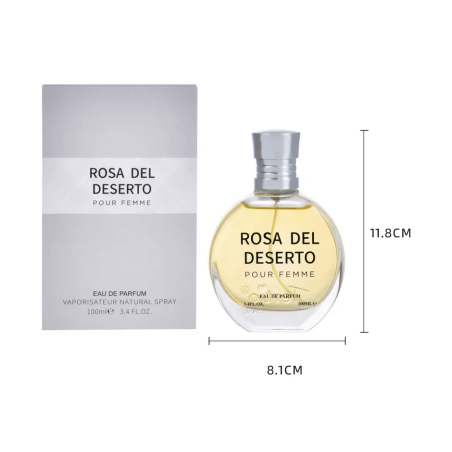 TE-X1001-60-tertio-Agua de perfume con vaporizador para mujer Rosa del deserto N60 100 Ml