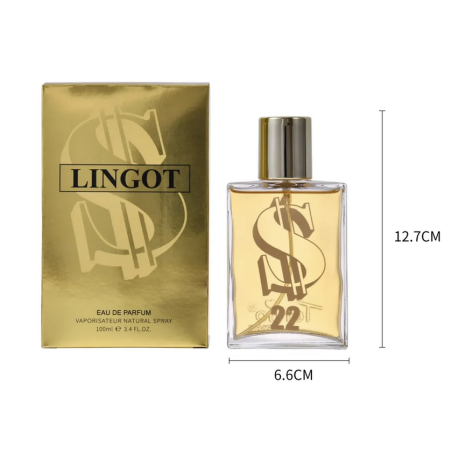 TE-X1002-22-tertio-Agua de perfume con vaporizador para hombre Lingot N22 100 Ml