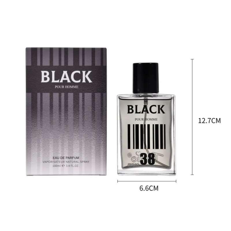 TE-X1002-38-tertio-Agua de perfume con vaporizador para hombre Black N38 100 Ml