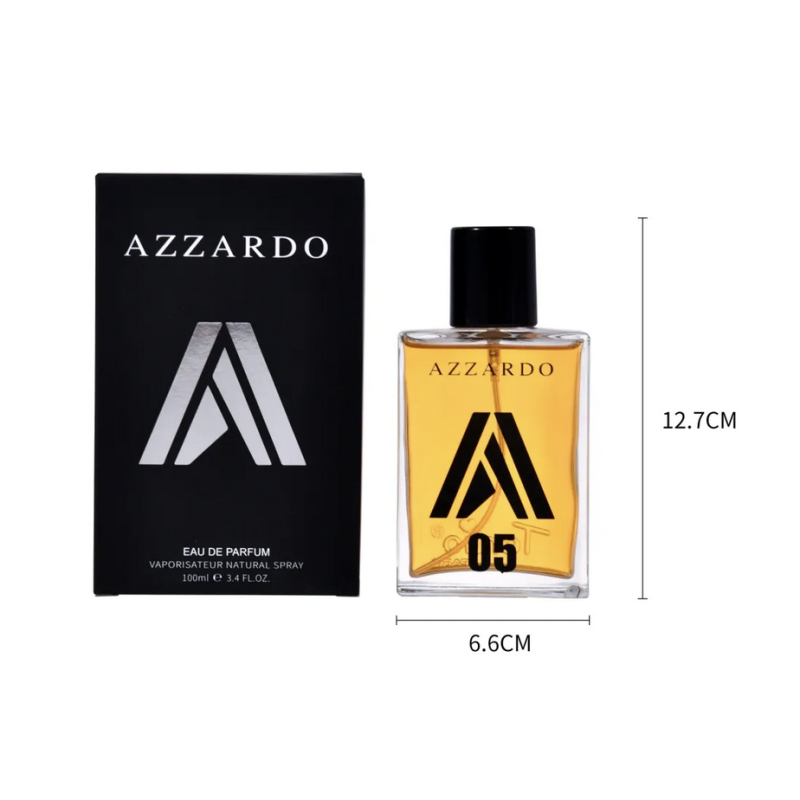 TE-X1002-5-tertio-Agua de perfume con vaporizador para hombre Azzardo N5 100 Ml