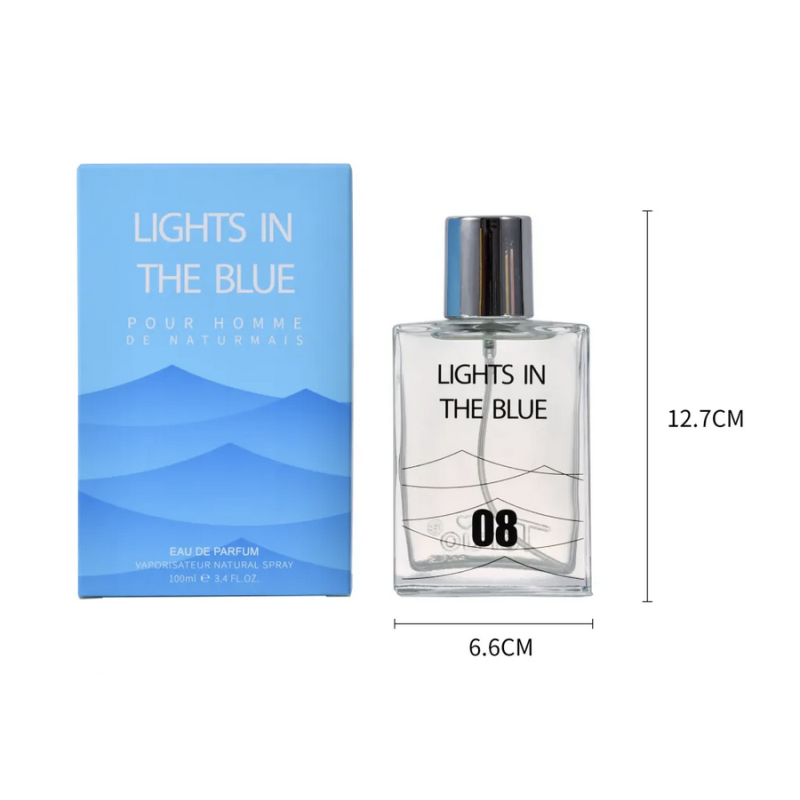 TE-X1002-8-tertio-Agua de perfume con vaporizador para hombre Lights in the blue N8 100 Ml