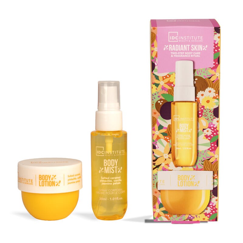 Set Duo Radiant Bright: Bruma corporal y crema IDC Institute IDC-90455