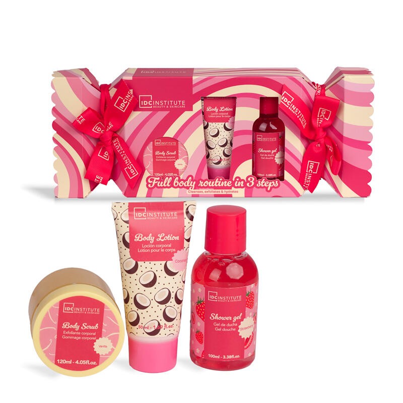 Set Trío Sweet Swirls Candy : Gel, exfoliante y crema IDC Institute IDC-35275