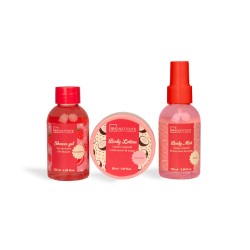 Set de baño en neceser Sweet Swirls Candy care IDC Institute IDC-35276