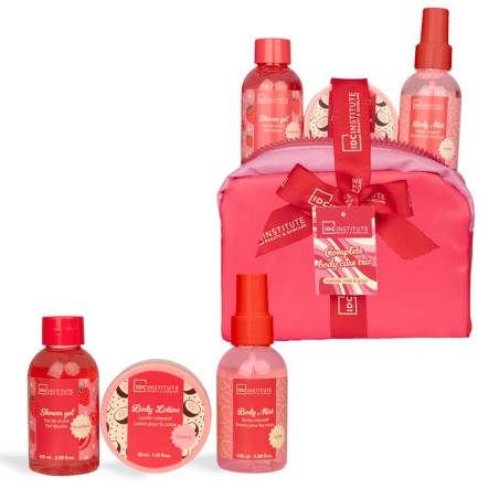 Set de baño en neceser Sweet Swirls Candy care IDC Institute IDC-35276
