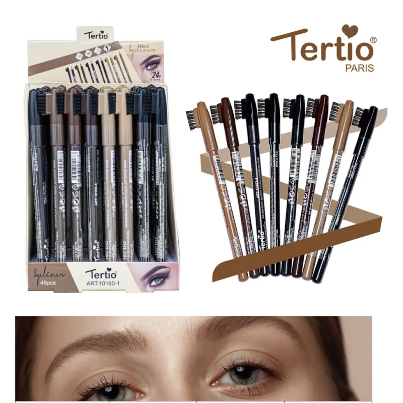 Lapiz De Cejas Y Ojos 2 En 1 colores surtidos ALM-10160-1