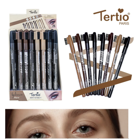 Lapiz De Cejas Y Ojos 2 En 1 colores surtidos ALM-10160-1