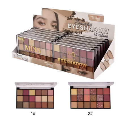 Paleta de sombras colores surtidos TE-10512-A