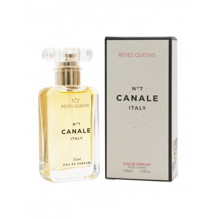Agua de perfume N°7 Canale Italy 30 ml para mujer con expositor de sobremesa-RQ-QT010P-Reyes Queens