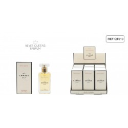 Agua de perfume N°7 Canale Italy 30 ml para mujer con expositor de sobremesa-RQ-QT010P-Reyes Queens