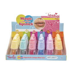 Expositor 24 Unidades Brillo Labial Mágico de Larga Duración TE-20577