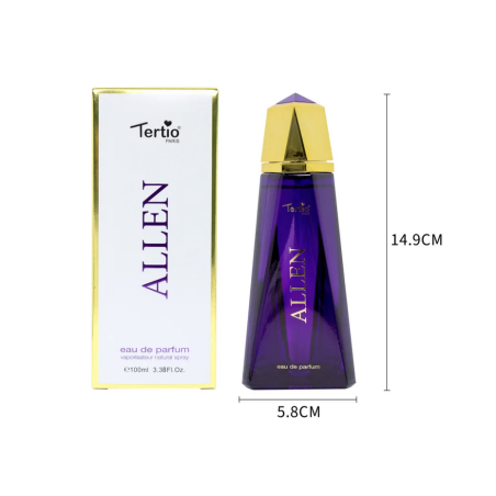 Agua de perfume con vaporizador para mujer Allen 100 ml  X2005-16