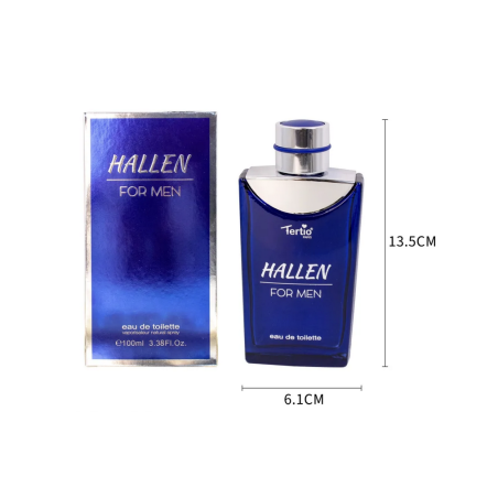 Agua de perfume con vaporizador para hombre Hallen 100 Ml-TE-X2005-33-tertio