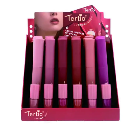 Expositor 24 Unidades Labies de larga duración con acabado mate TE-25002