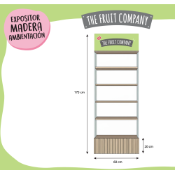 Expositor pie madera...