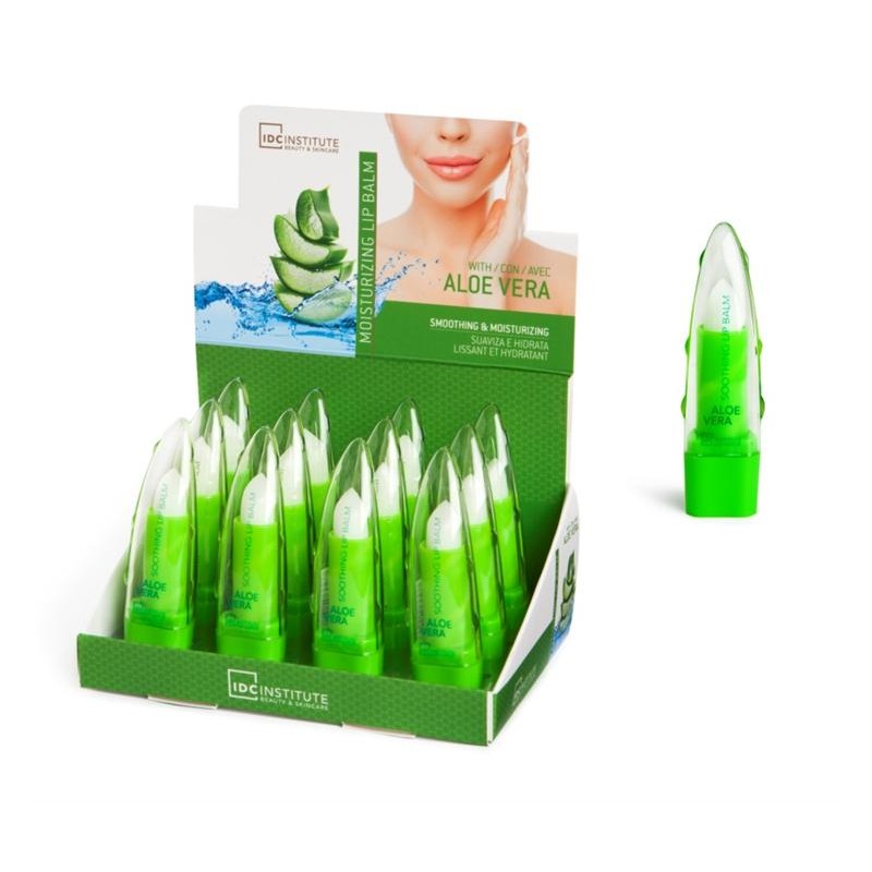 Bálsamo labial con aloe vera 4g  hidratante-IDC-66007-IDC INSTITUTE