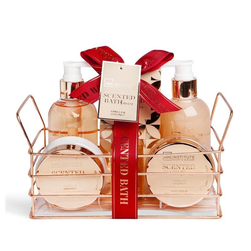 Set de baño 6 piezas  en cesta bronce idc institute-CIDC-44513-IDC Institute