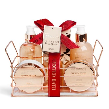 Set de baño 6 piezas  en cesta bronce idc institute-CIDC-44513-IDC Institute