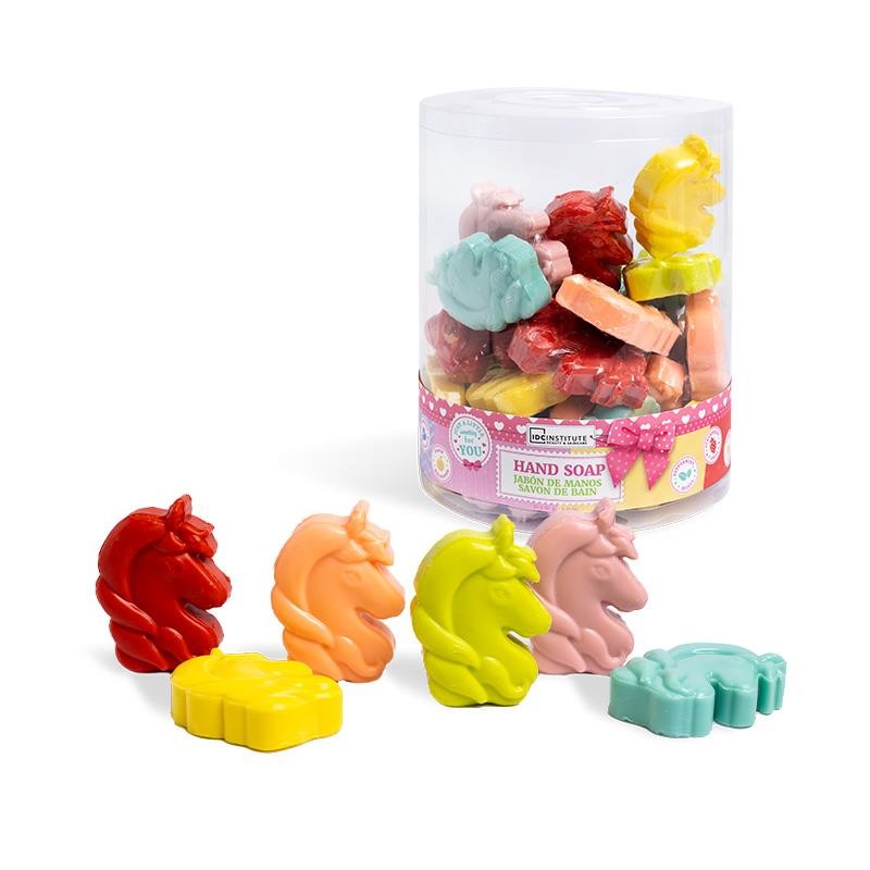 Jabón de baño forma de  Unicornio colores variados 60g-IDC-44037-IDC INSTITUTE