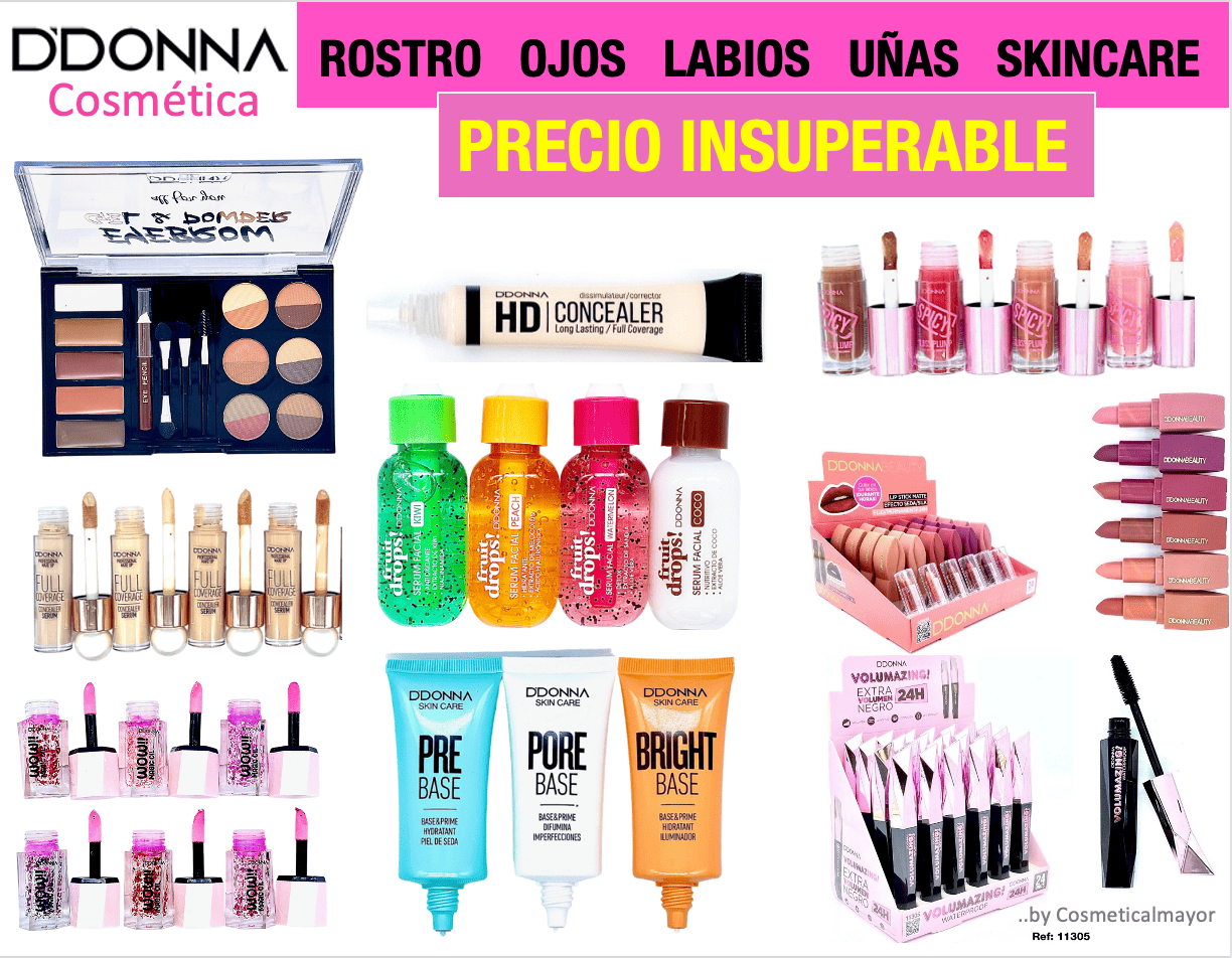 cosmetica al por mayor ddonna distribuidor de maquillaje y productos de belleza